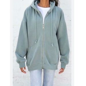Brandy Melville Christy Zip Up Sweatshirt